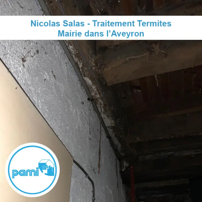 Traitement termites d'une Mairie dans l'aveyron