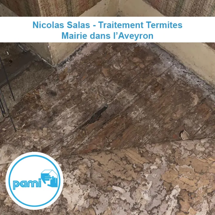 Traitement termites d'une Mairie dans l'aveyron
