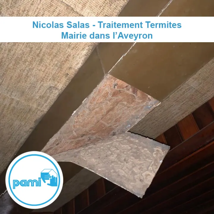 Traitement termites d'une Mairie dans l'aveyron